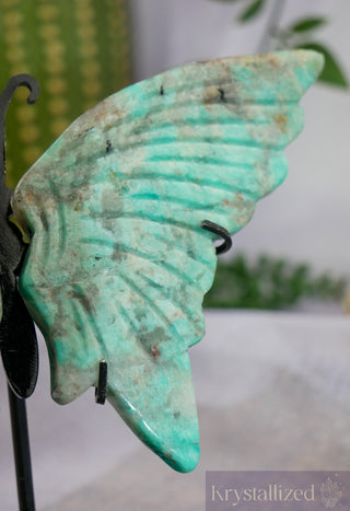 Smoky Amazonite Butterfly Wings