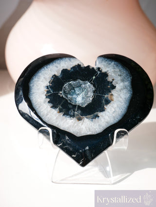 Black Agate Heart