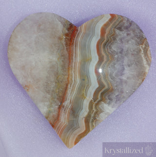 Agate Amethyst Hearts