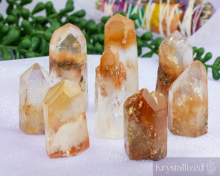 Tangerine Quartz Points