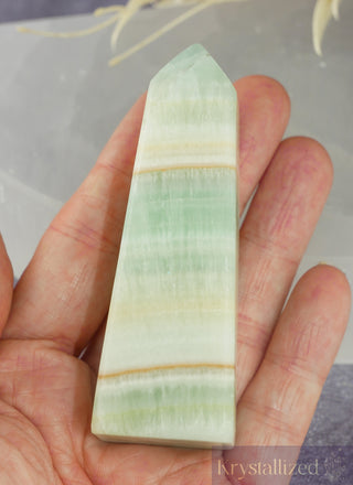 Pistachio Calcite Point