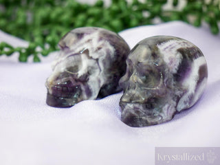 Chevron (Dream)Amethyst Skull - Krystallized