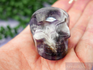 Chevron (Dream)Amethyst Skull - Krystallized