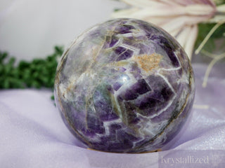 Amethyst Sphere - (Chevron/Dream) - Krystallized