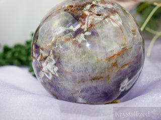 Amethyst Sphere - (Chevron/Dream) - Krystallized