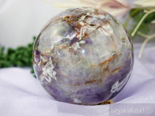 Amethyst Sphere - (Chevron/Dream) - Krystallized