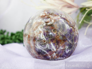 Amethyst Sphere - (Chevron/Dream) - Krystallized