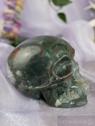 Blood Stone Skull - Krystallized