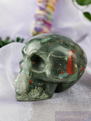 Blood Stone Skull - Krystallized