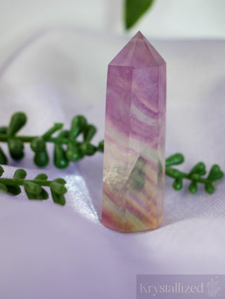 Rainbow Fluorite Points - Krystallized