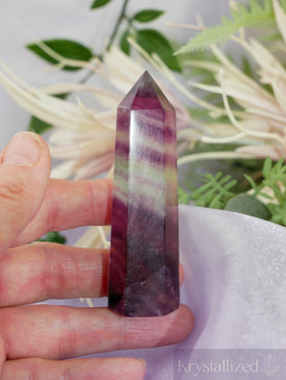 Rainbow Fluorite Points - Krystallized