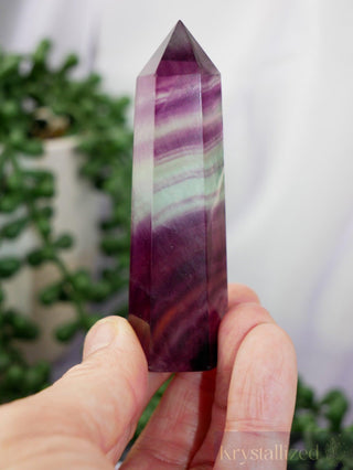 Rainbow Fluorite Points - Krystallized